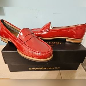 Marc Joseph red patent East Village shoes